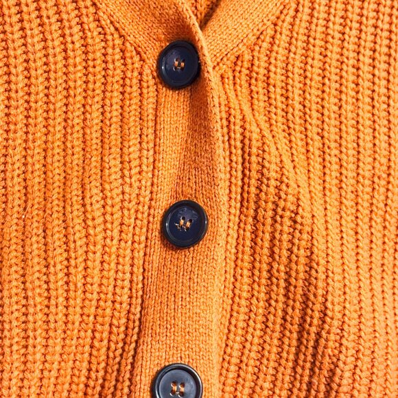 Forever 21 Cropped Colorblock Sweater Size S | Trendy Knit Button Cardigan - Picture 5 of 5